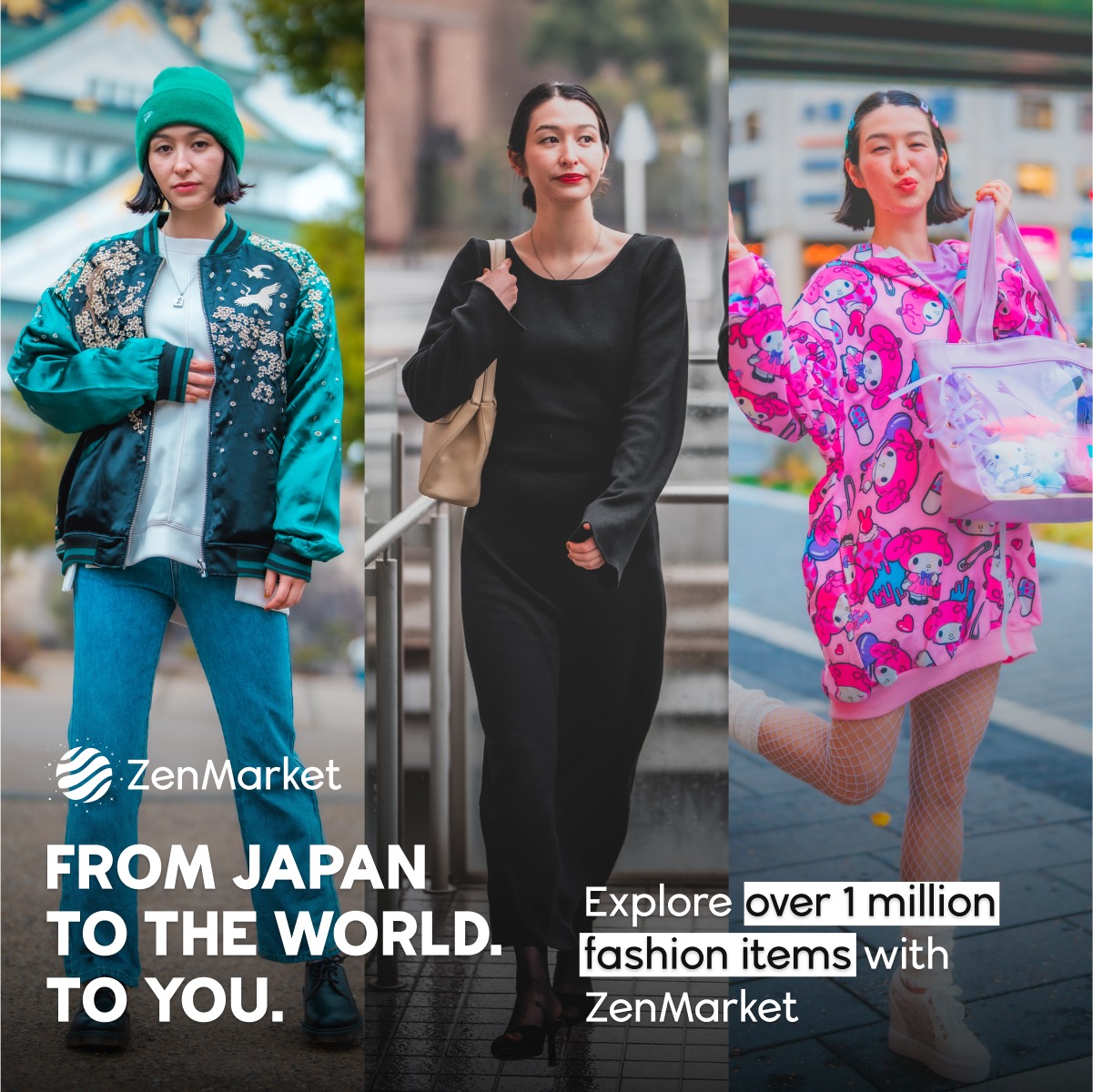 Japan Shopping Service - ZenMarket Facebook ad: Discover your fashion styles with ZenMarket.