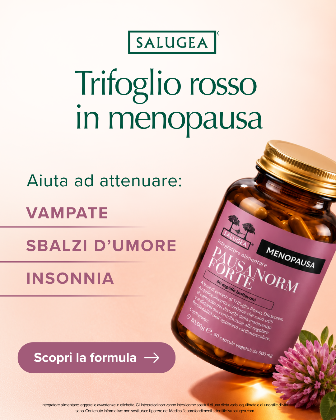 Salugea Facebook ad: Sbalzi d'umore e insonnia?