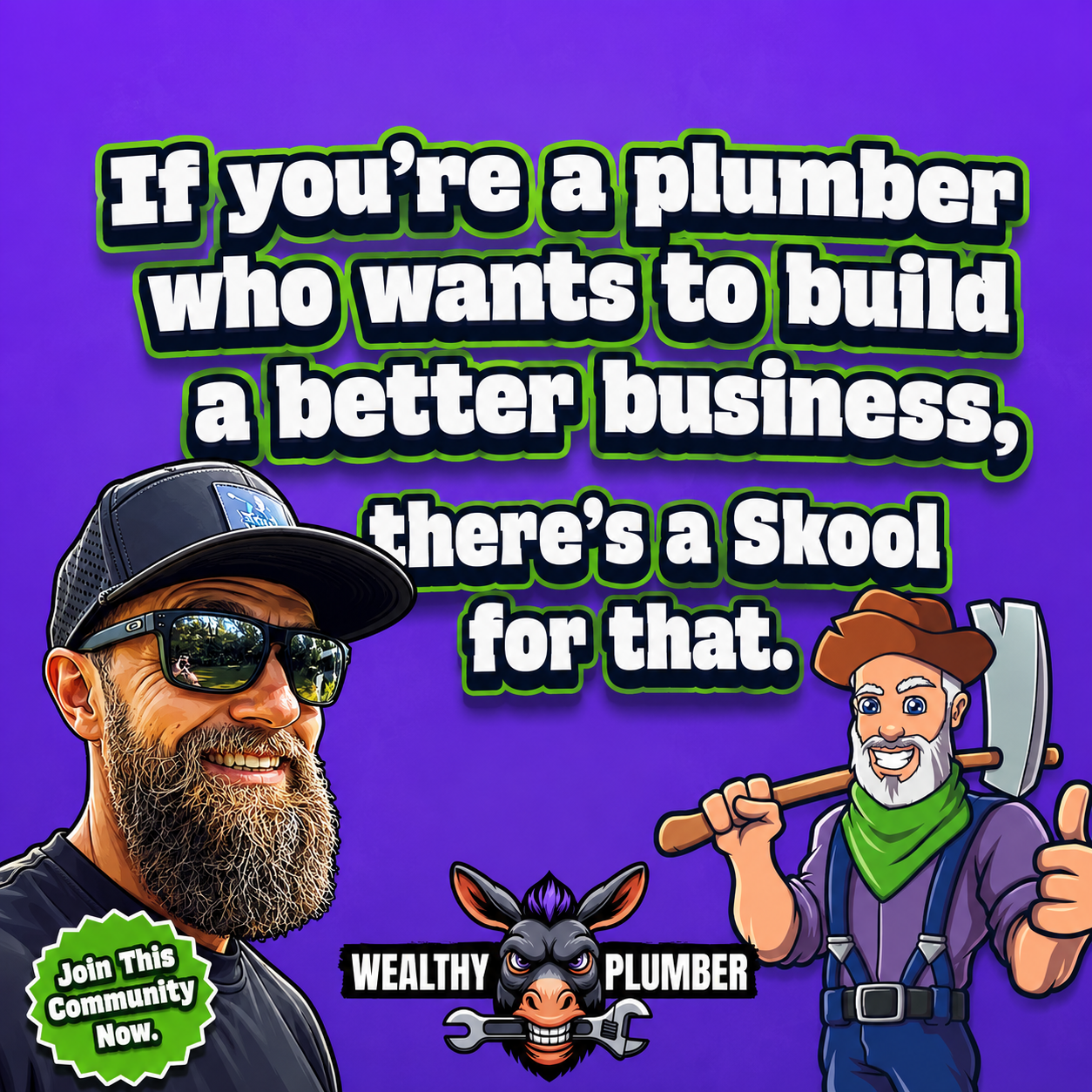 Skool Facebook ad