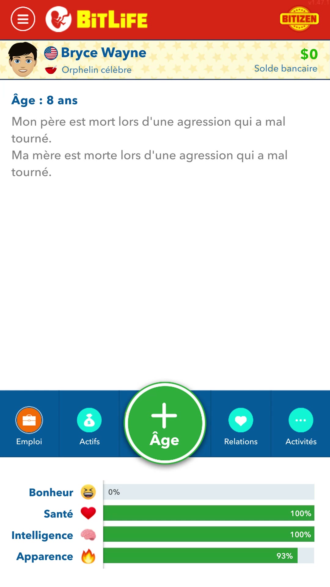 BitLife Facebook ad: Vis ta meilleure (ou pire) vie