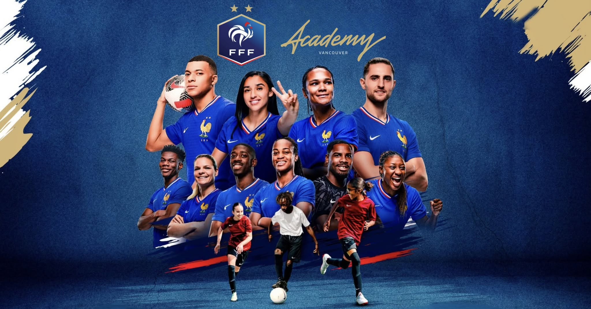 FFF Academy Vancouver Facebook ad: THE OFFICIAL FRENCH FOOTBALL FEDERATION ACADEMY IS COMING…