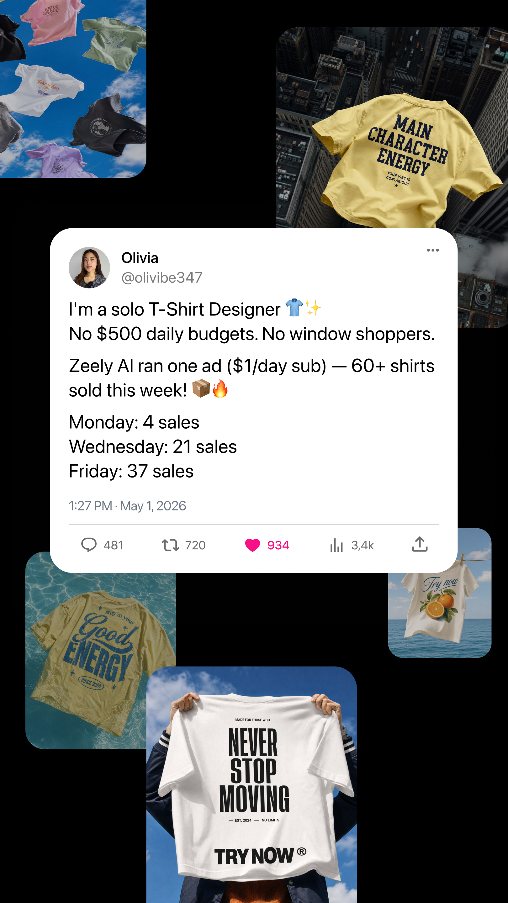 Zeely Facebook ad