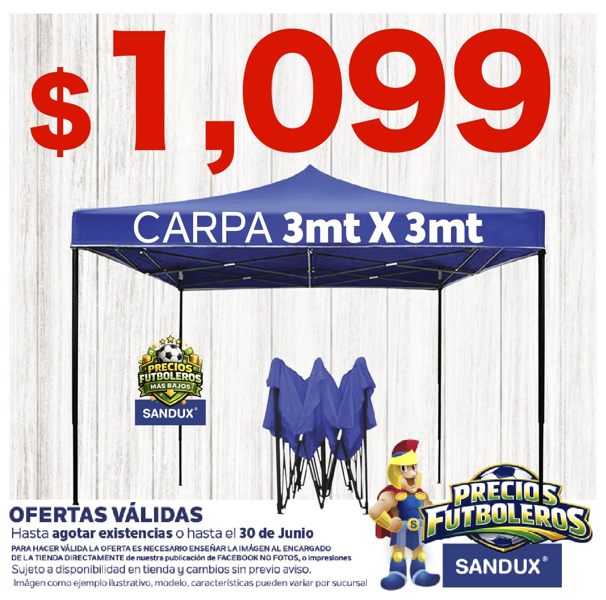 SANDUX Facebook ad: Deja tu hogar perfecto para ver los partidos…