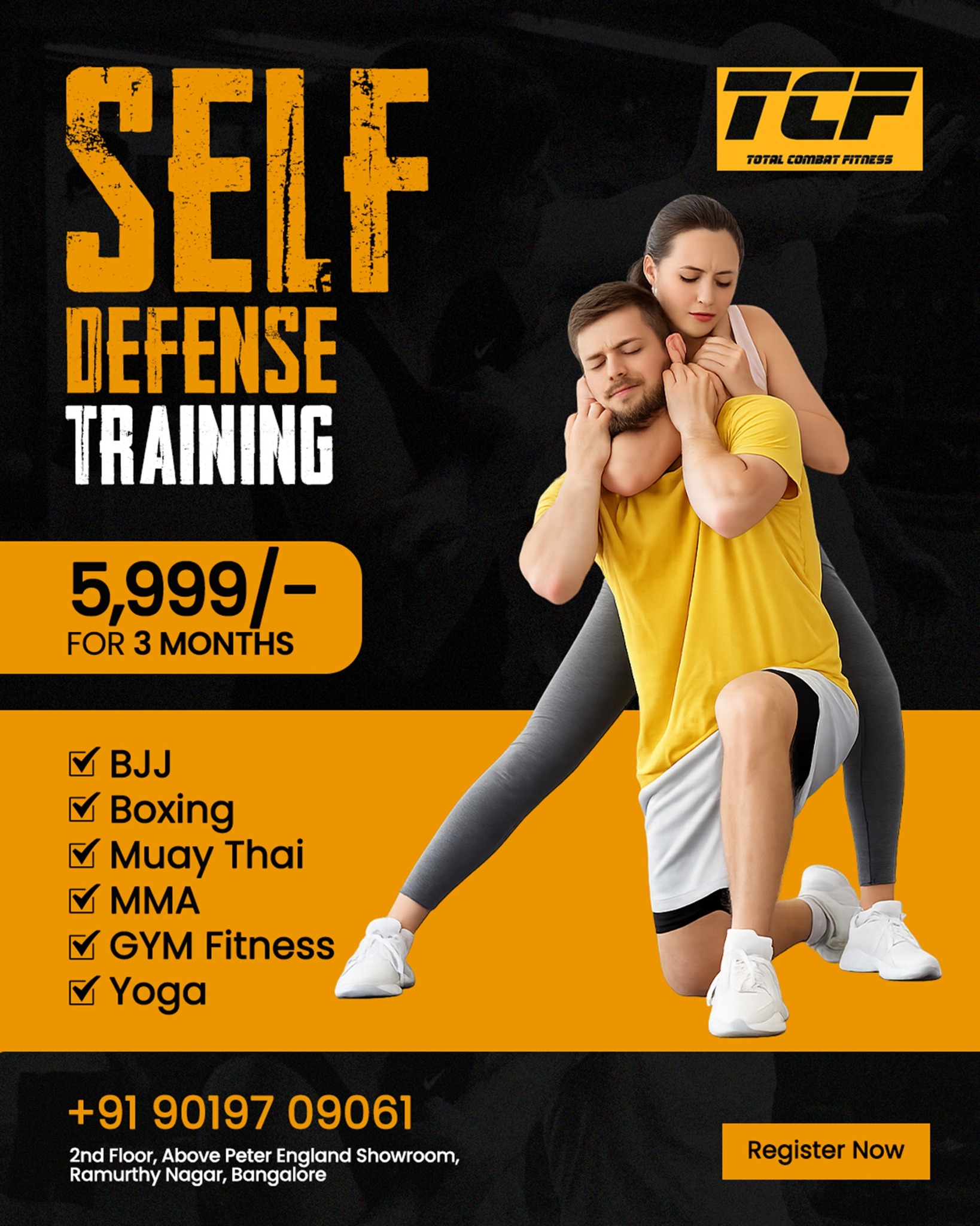 Total Combat Fitness Facebook ad: Don’t wait for tomorrow.