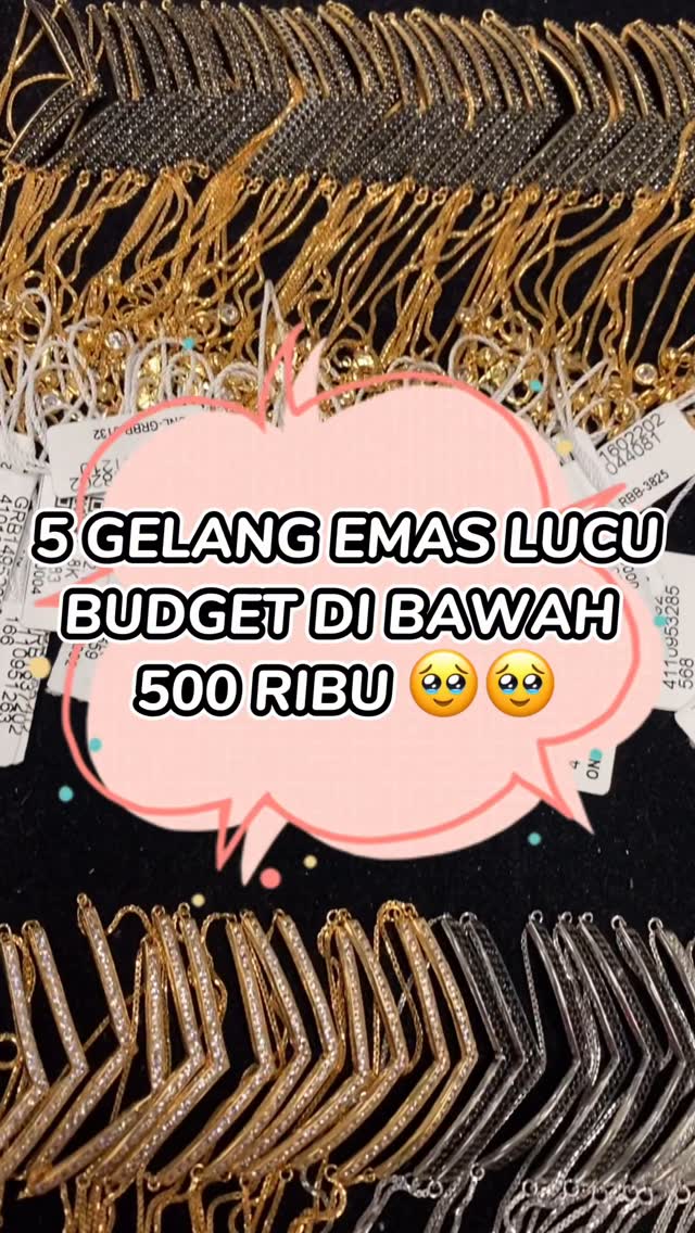 Toko Emas Gadjah Facebook ad: 5 Gelang emas imut budget 500 ribu