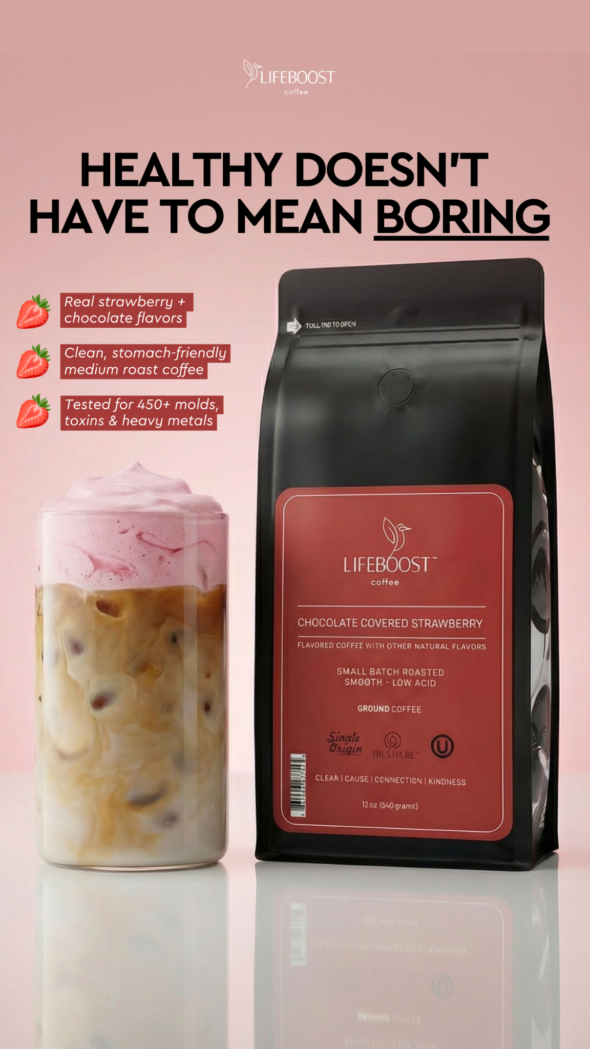 Lifeboost Coffee Facebook ad