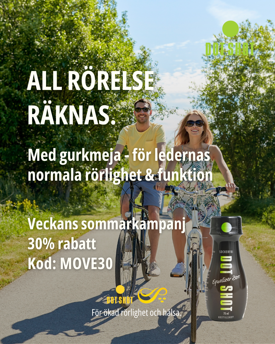 Dot Shot Facebook ad: All rörelse räknas!
