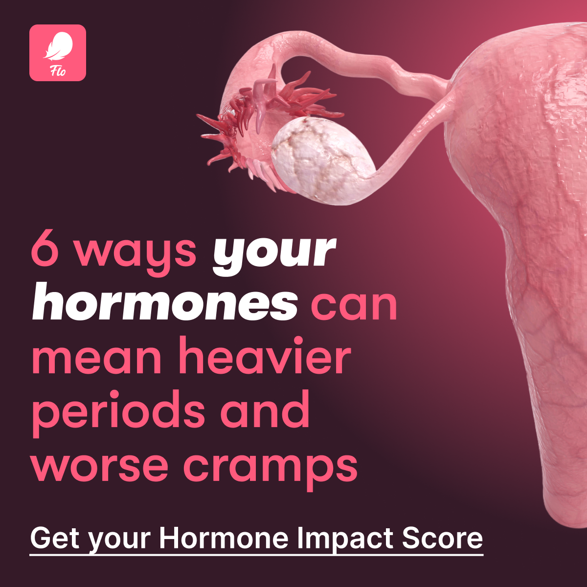 Flo Period Tracker App Facebook ad