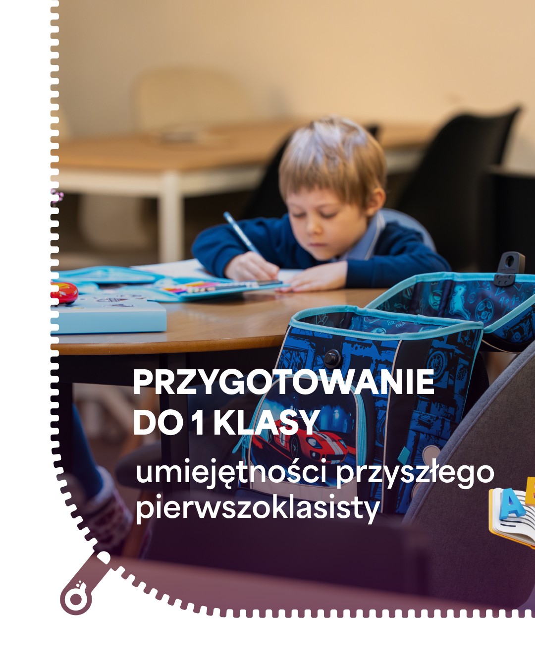Topgal Polska Facebook ad: Twoje dziecko idzie do pierwszej klasy… i trochę…