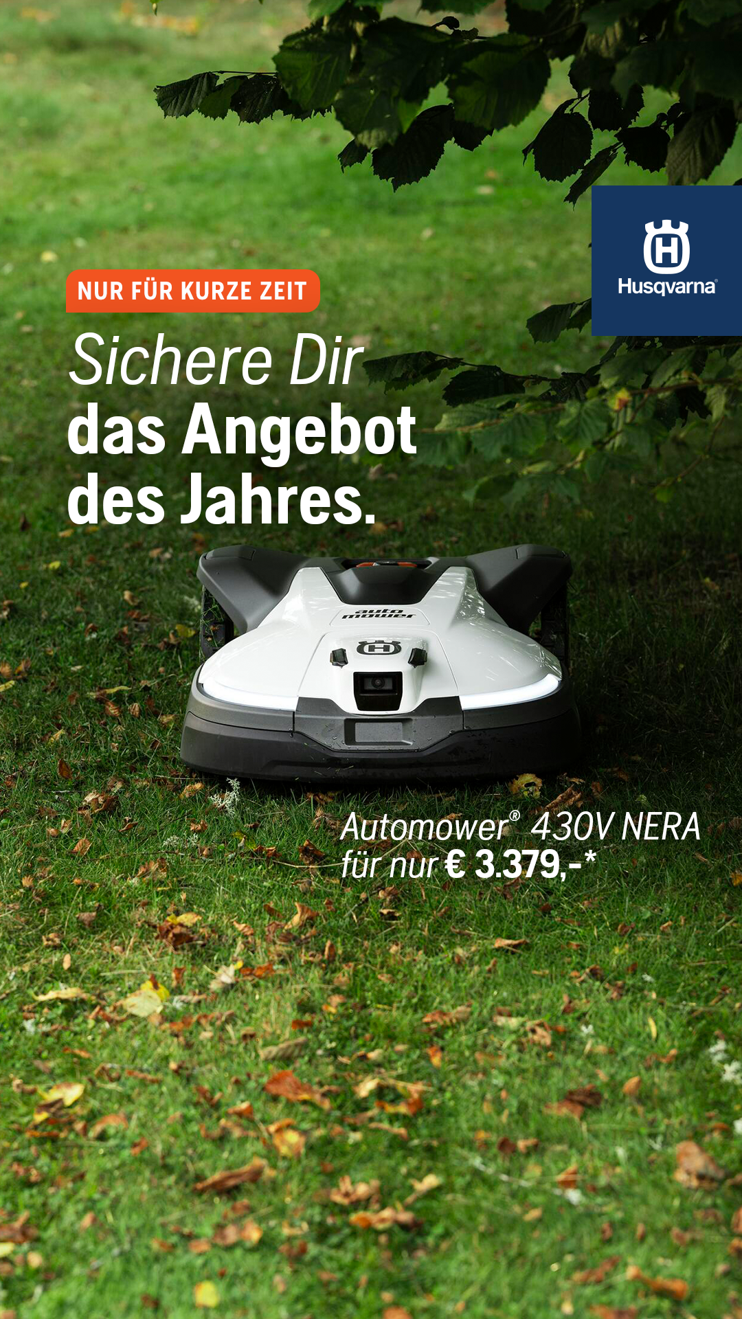 Husqvarna Facebook ad: Mega Angebote