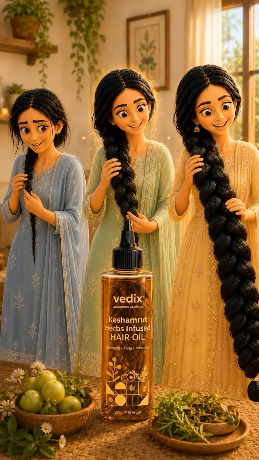 the_vinny_verse Facebook ad: Vedix Keshamrut 16+ Herbs Infused Hair Oil