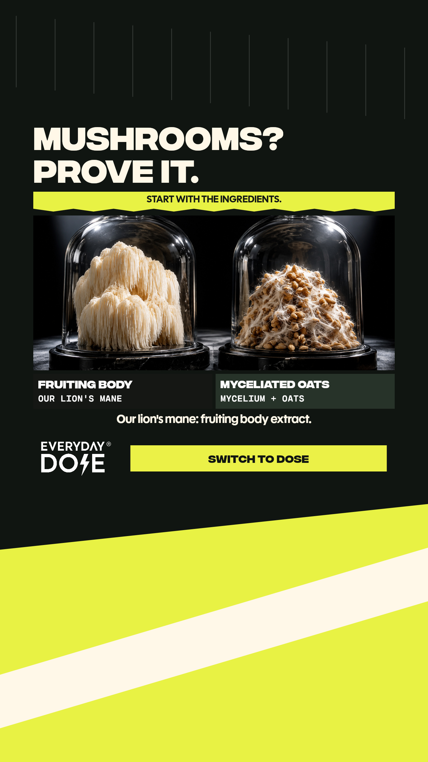 Everyday Dose Facebook ad: Pour Yourself Coffee That Does More