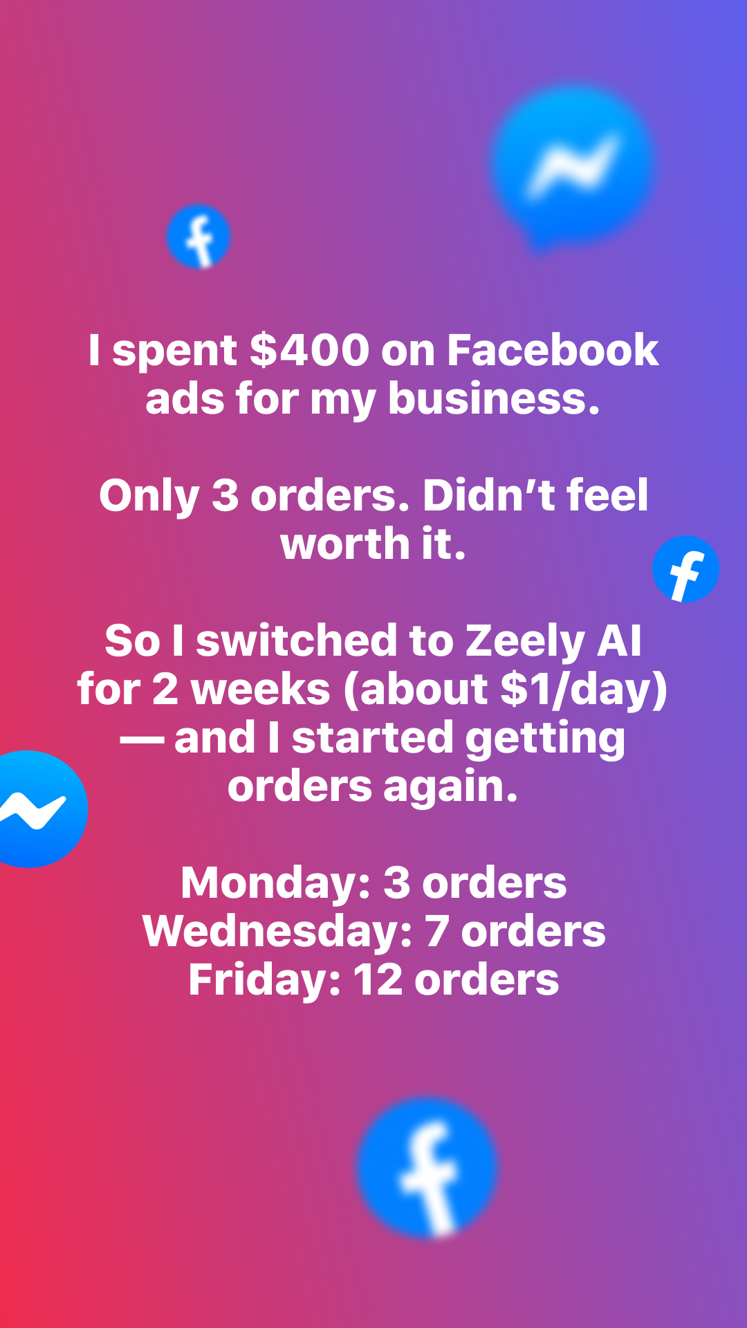 Zeely: Grow Sales with AI Facebook ad