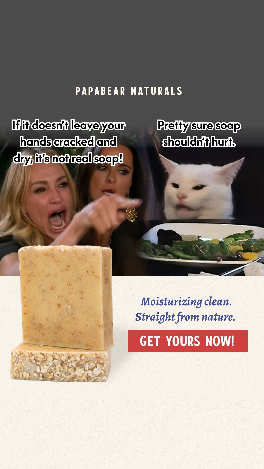 Papabear Naturals Facebook ad