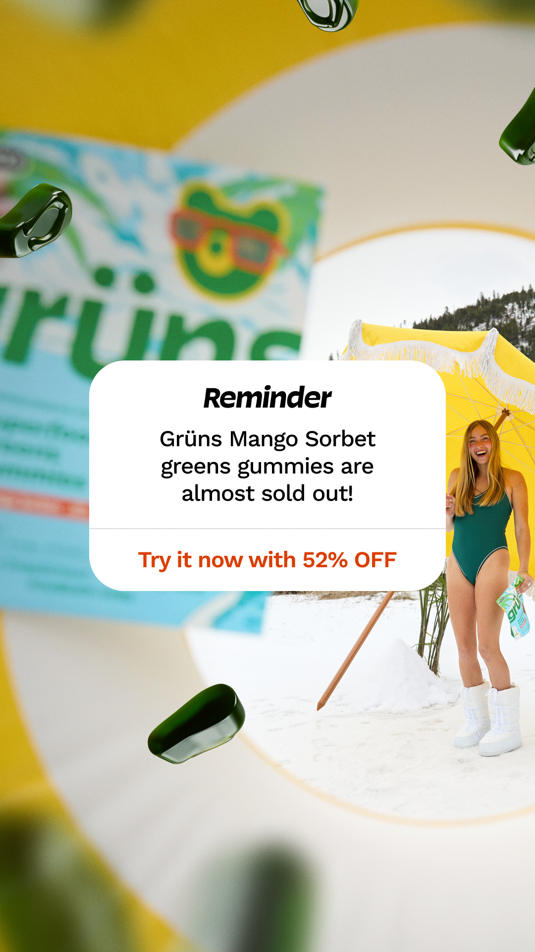 Grüns Facebook ad