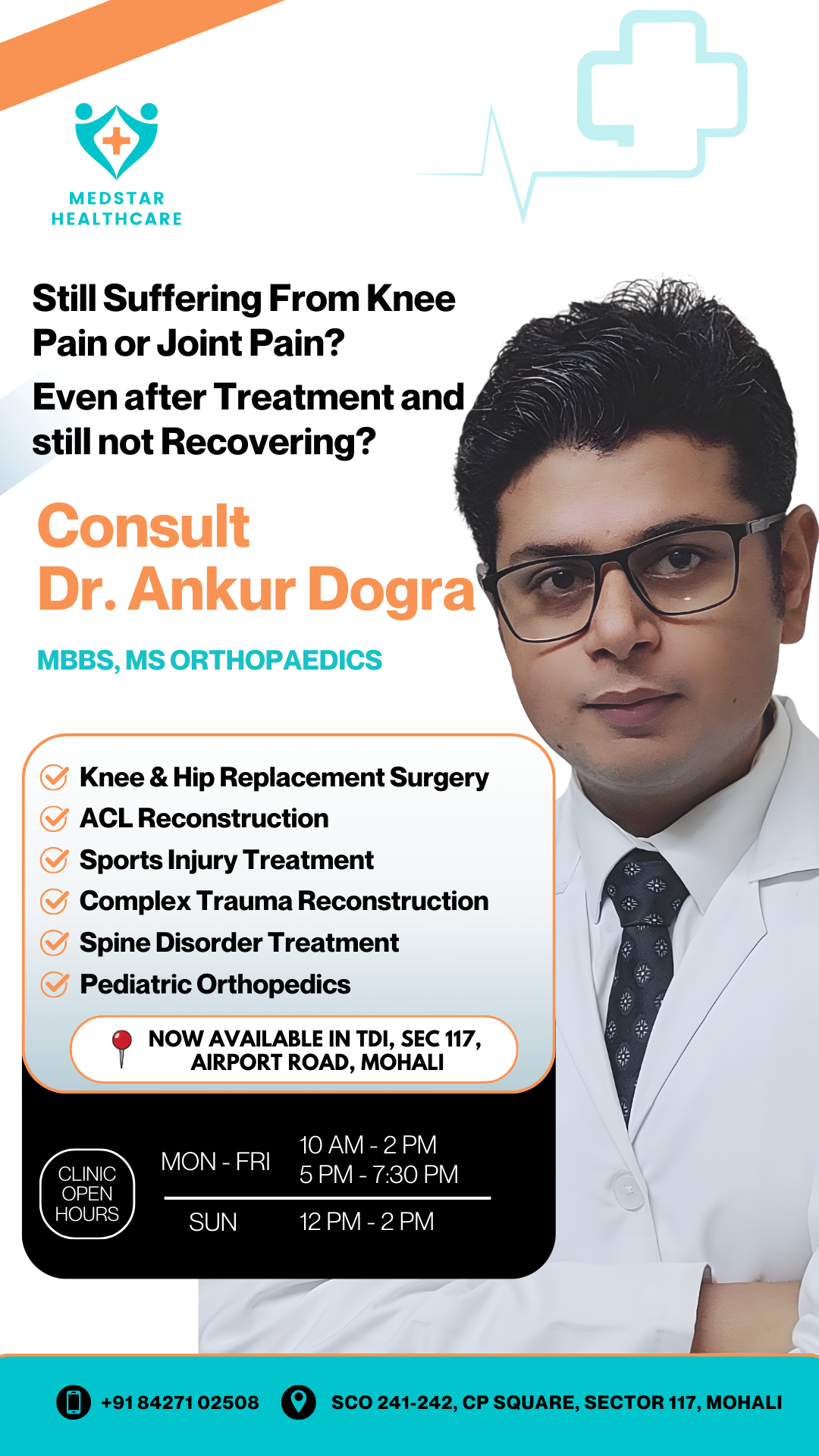 Dr Ankur Dogra - Orthopaedic and Joint Replacement Surgeon Facebook ad from May 28, 2026