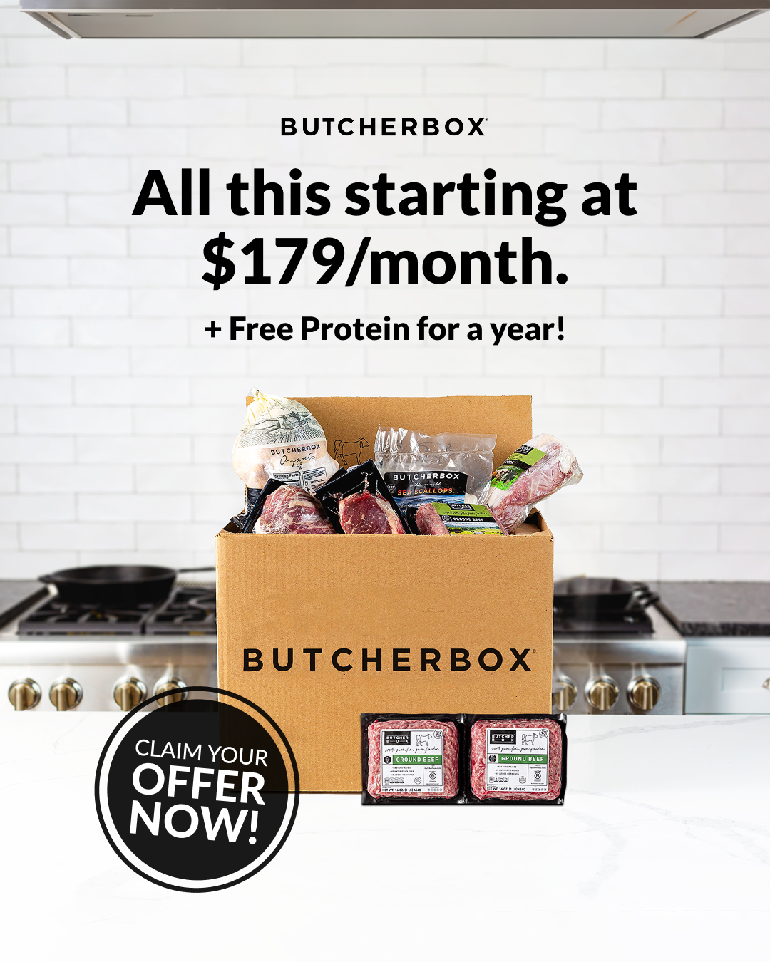 ButcherBox Facebook ad