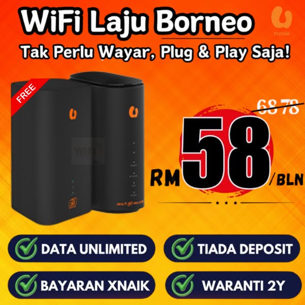 Fast Internet Solution Facebook ad: Promosi Terhad Utk Borneo- RM58