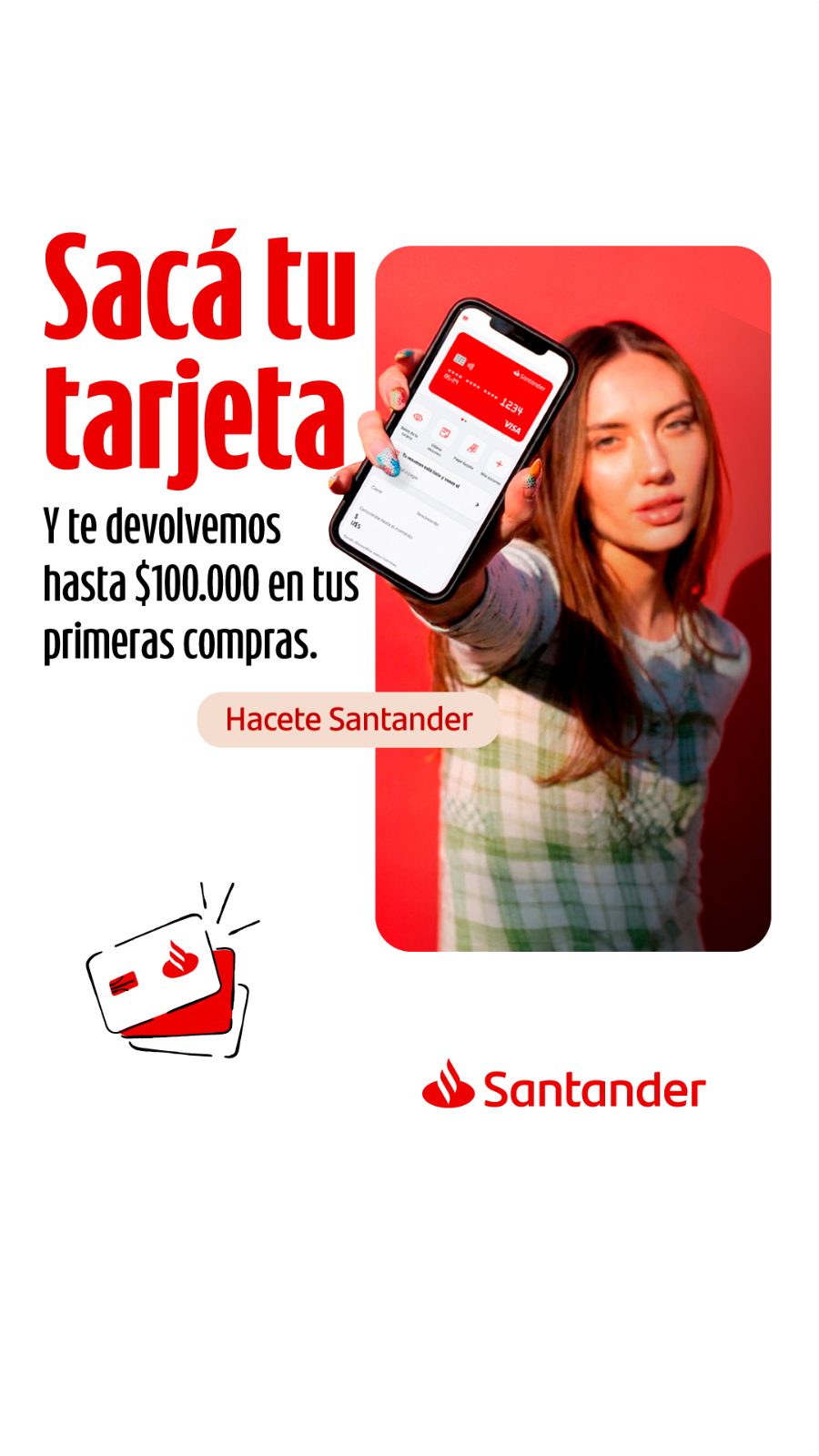 Santander Argentina Facebook ad