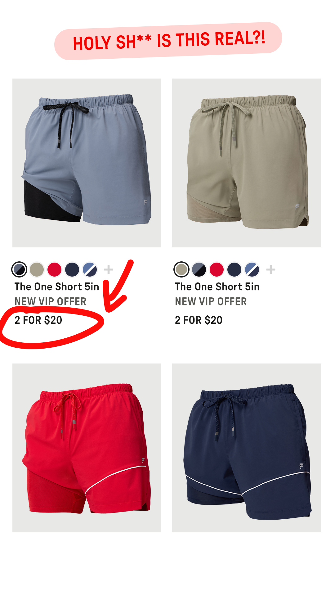 Fabletics Men Facebook ad