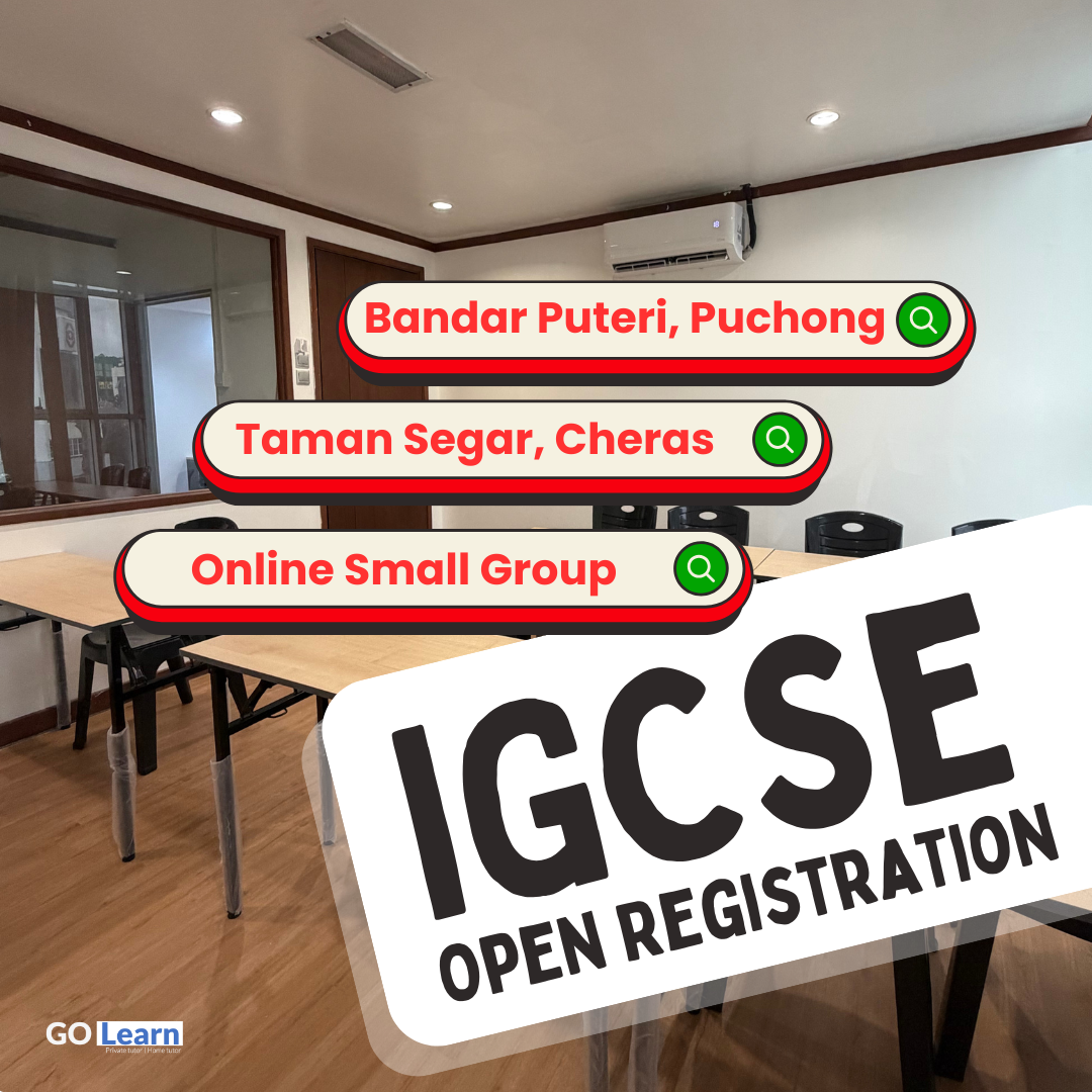 GoLearn Education Facebook ad: Top IGCSE Tuition Centre for All the Subjects
