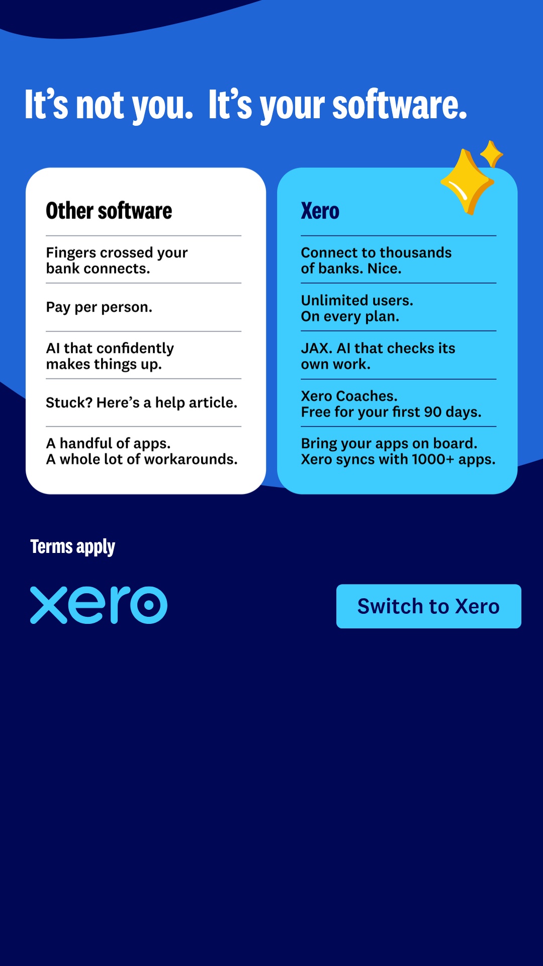 Xero Facebook ad