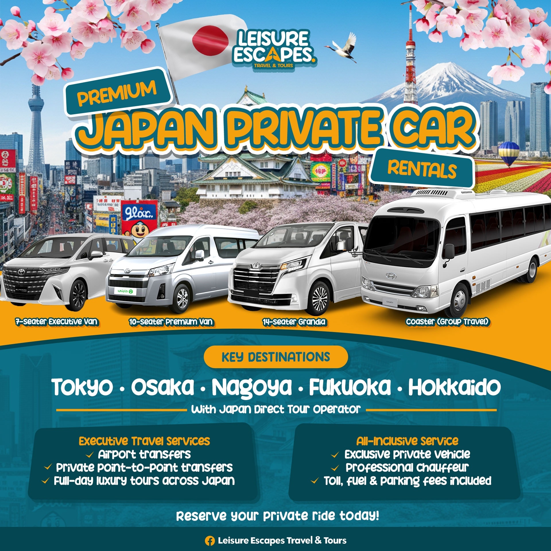 Leisure Escapes Travel and Tours Facebook ad