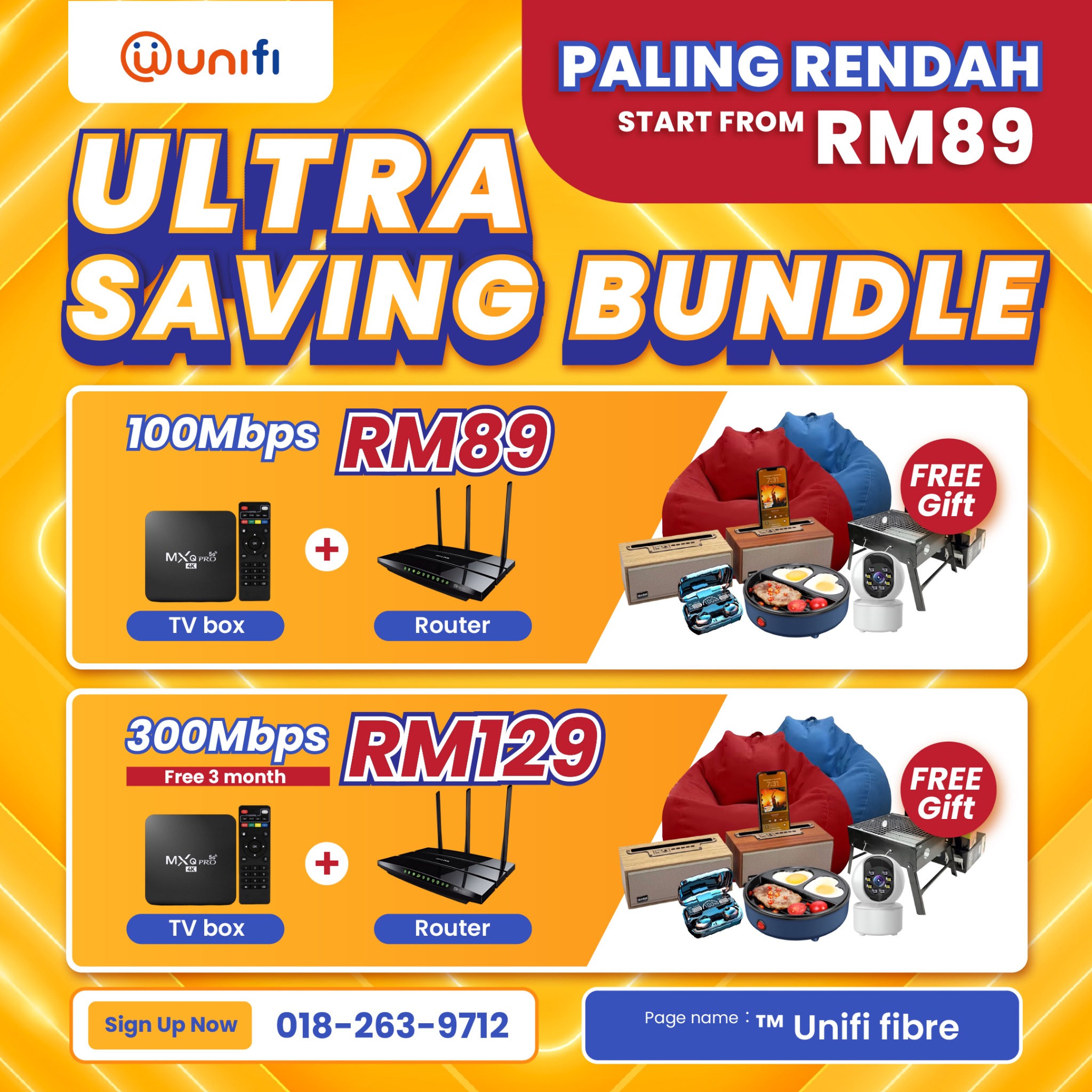 TM Unifi Fibre Pendaftaran Facebook ad
