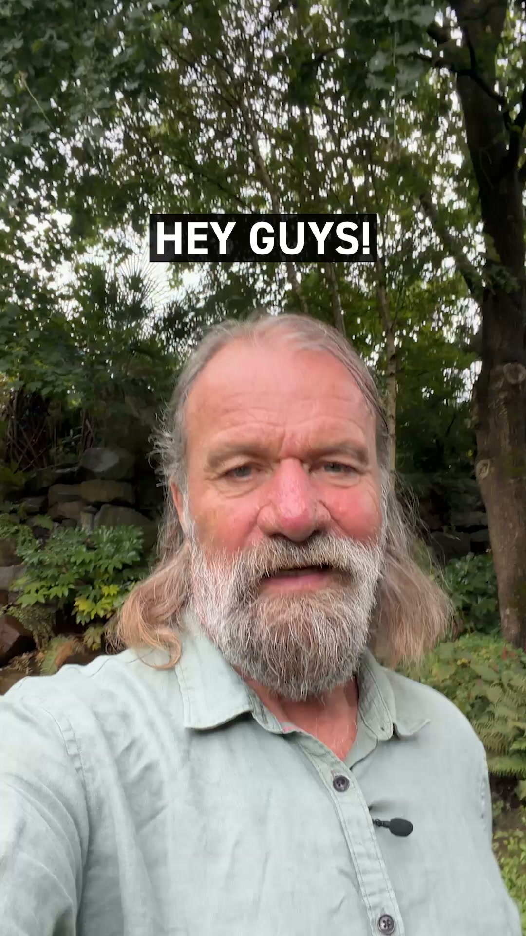 The Iceman (Wim Hof) Facebook ad: Join me in my backyard