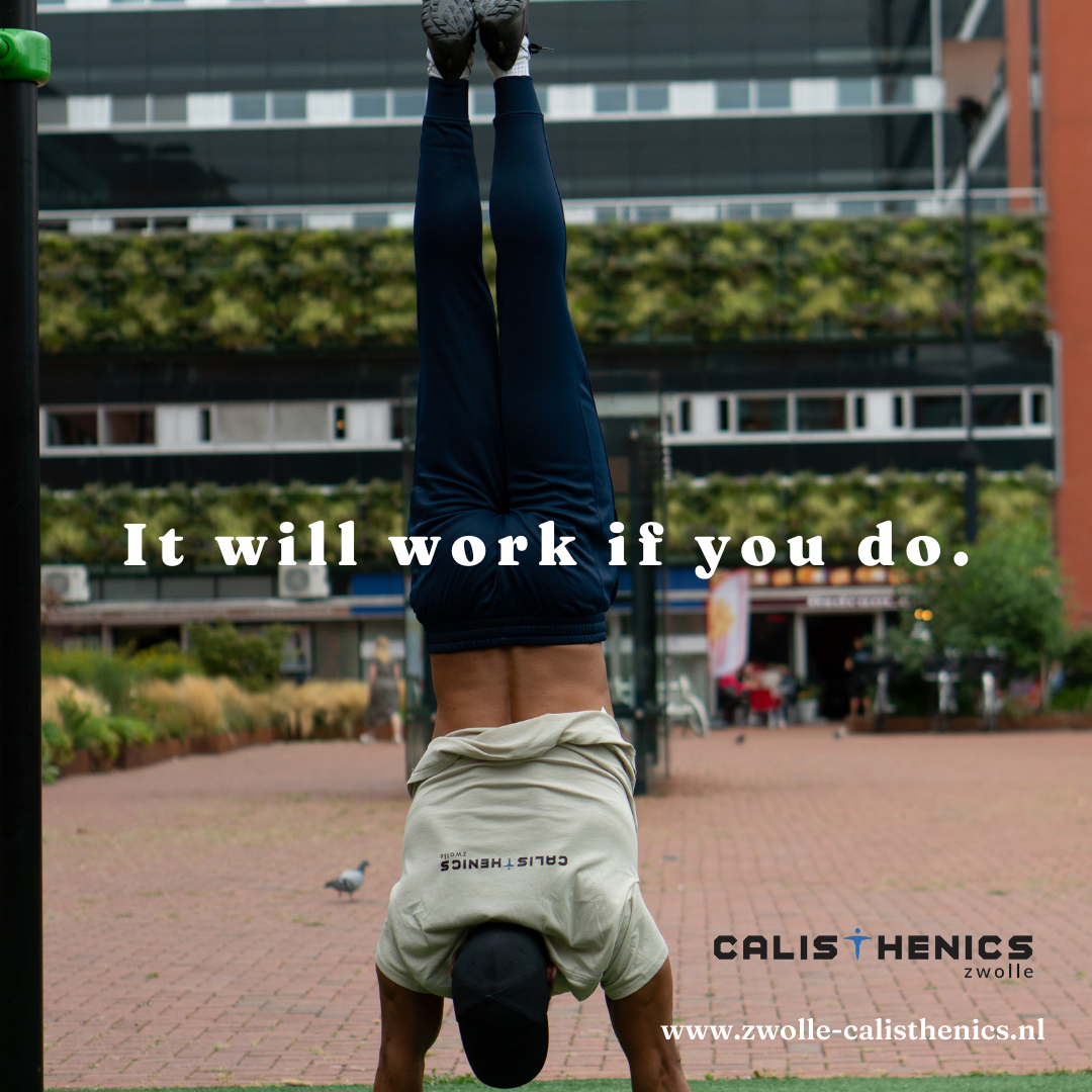 Zwolle Calisthenics Facebook ad: Word fit in de buitenlucht