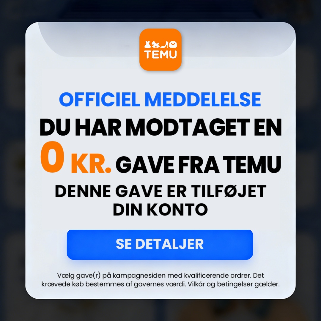 Temu Denmark Facebook ad