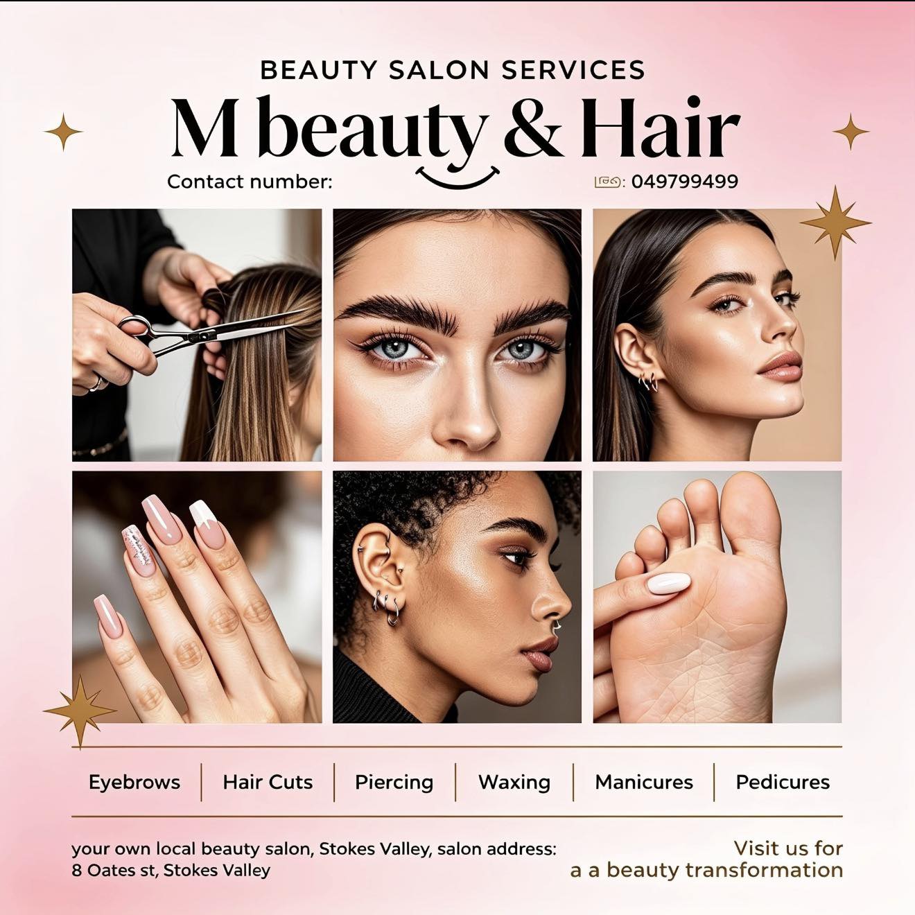 M Beauty & Hair stokes valley Facebook ad