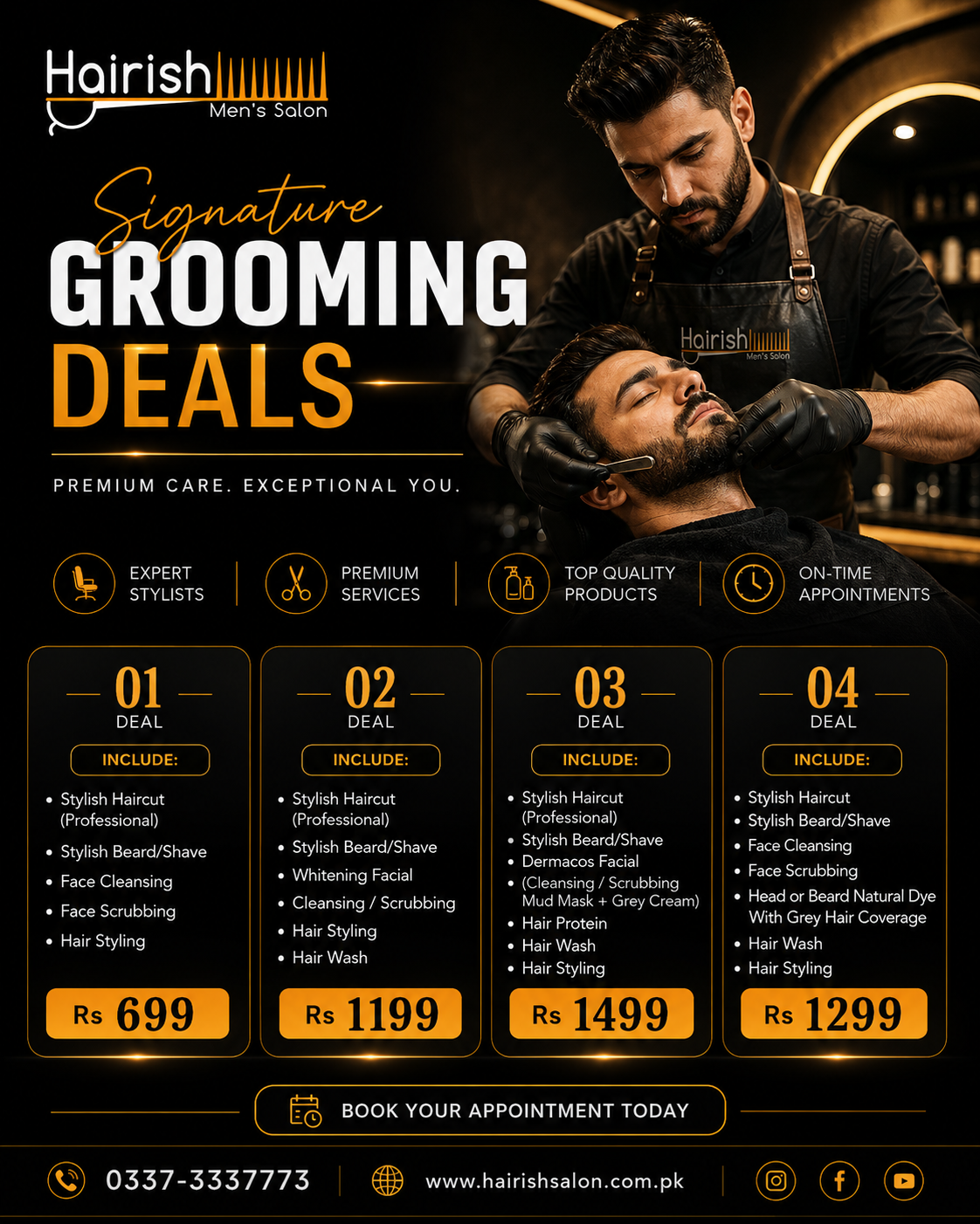 Hairish Men's Salon Facebook ad: Don't Miss Out!