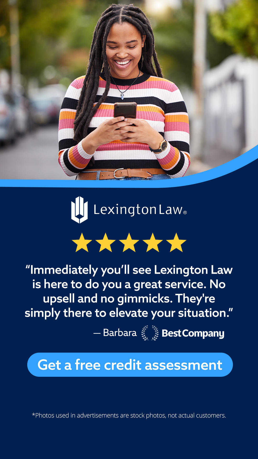 Lexington Law Firm Facebook ad