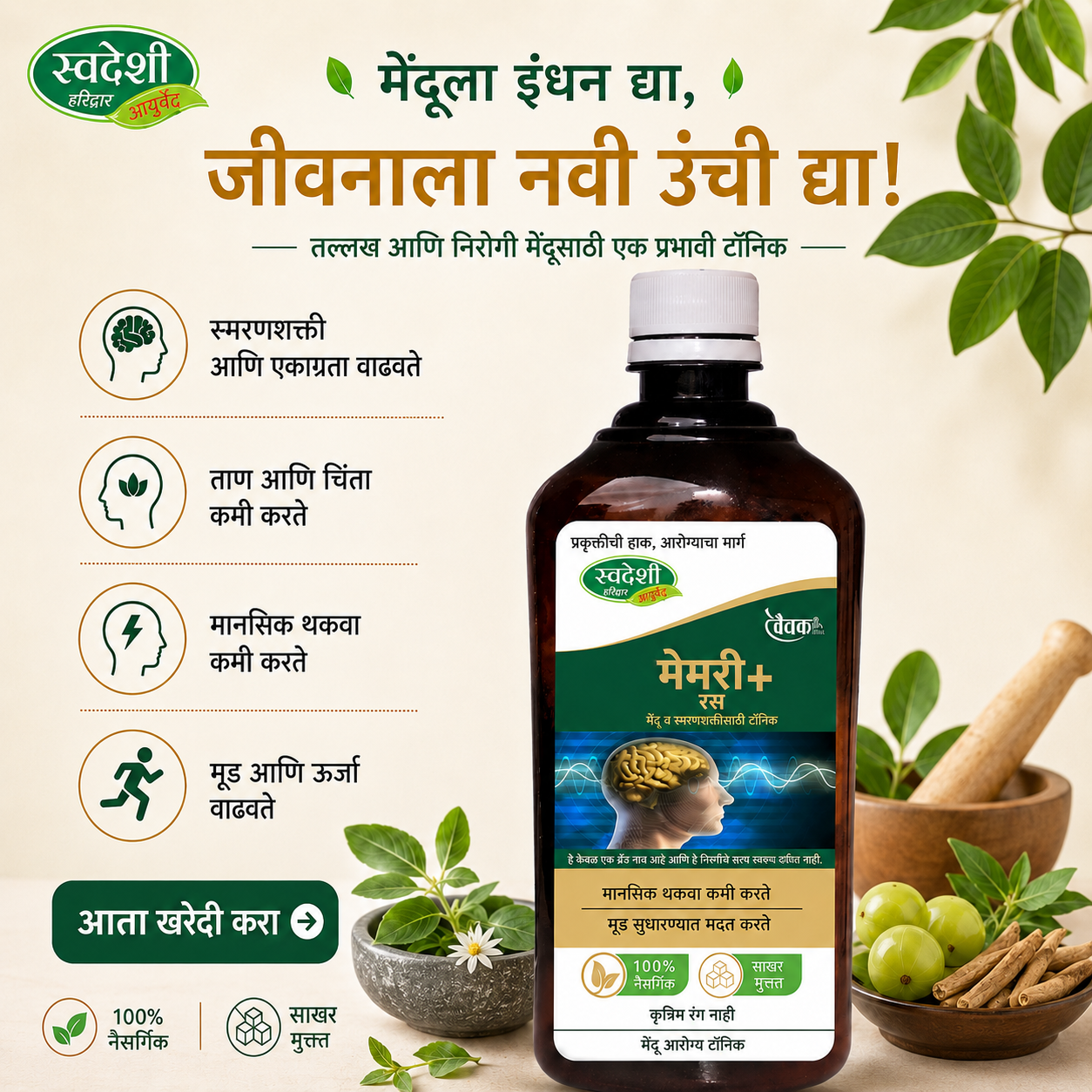 Swadeshi Ayurved Facebook ad