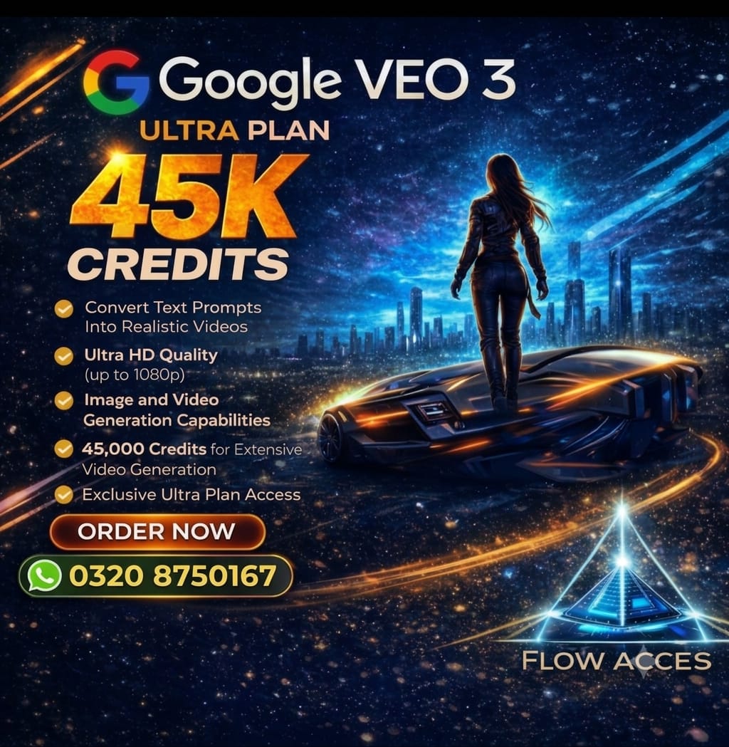 Hafiz Usman Hassan Facebook ad: Google VEO 3 + Google Flow (30 Days)