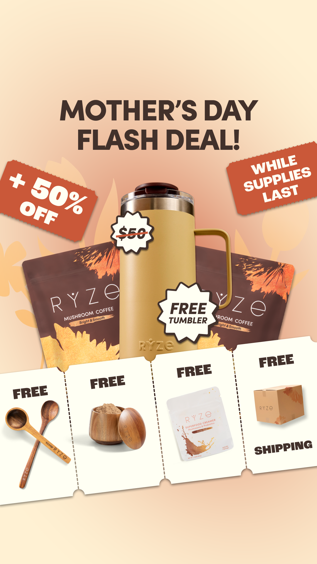 RYZE Superfoods Facebook ad