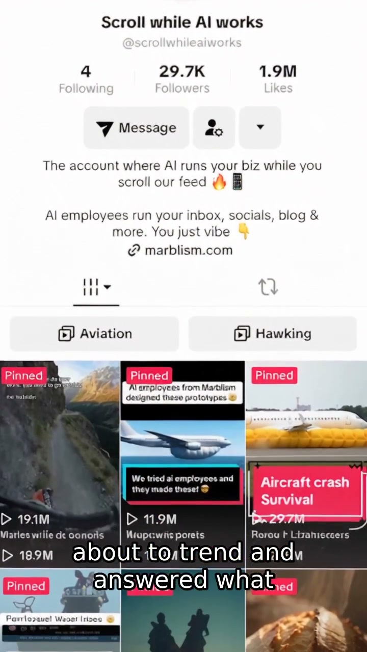 Marblism Facebook ad: The AI that generated 113M views is now yours.