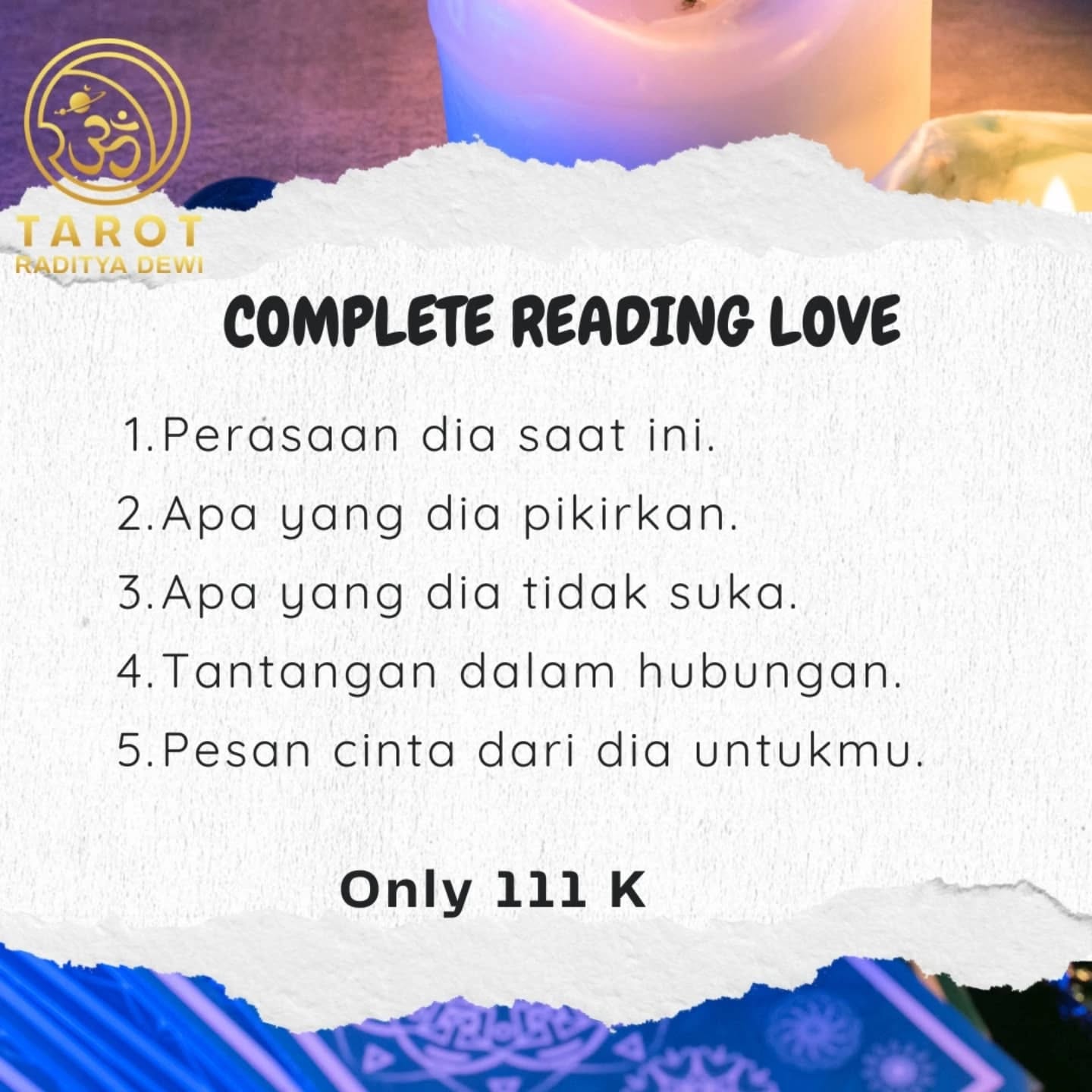 tarot.by_radityadewi Facebook ad: Kamu Lagi Galau?