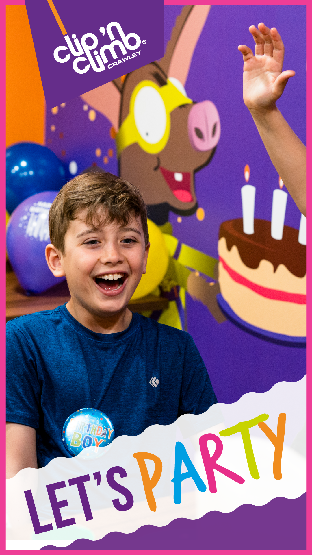 Clip ’n Climb Crawley Facebook ad from Aug 1, 2026