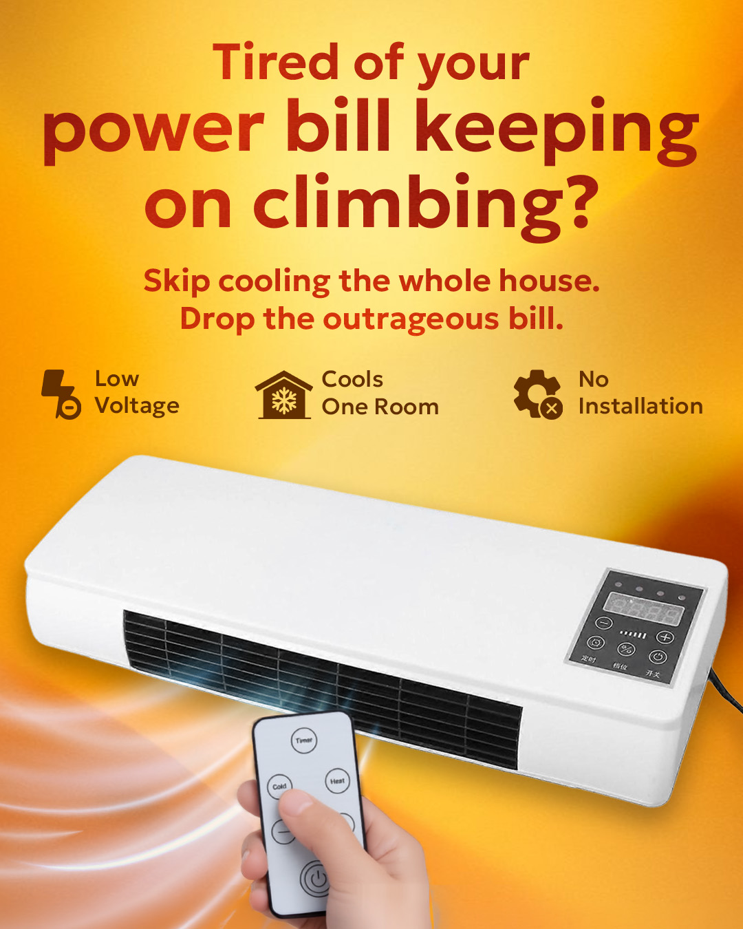 EpiCooler - Portable AC Cooler Facebook ad: Relax Stay cool