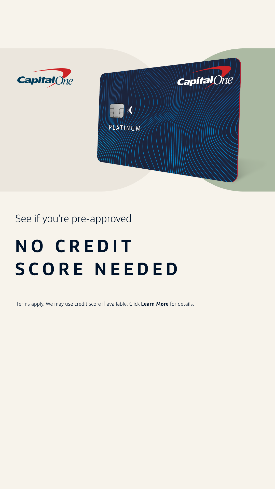 Capital One Facebook ad
