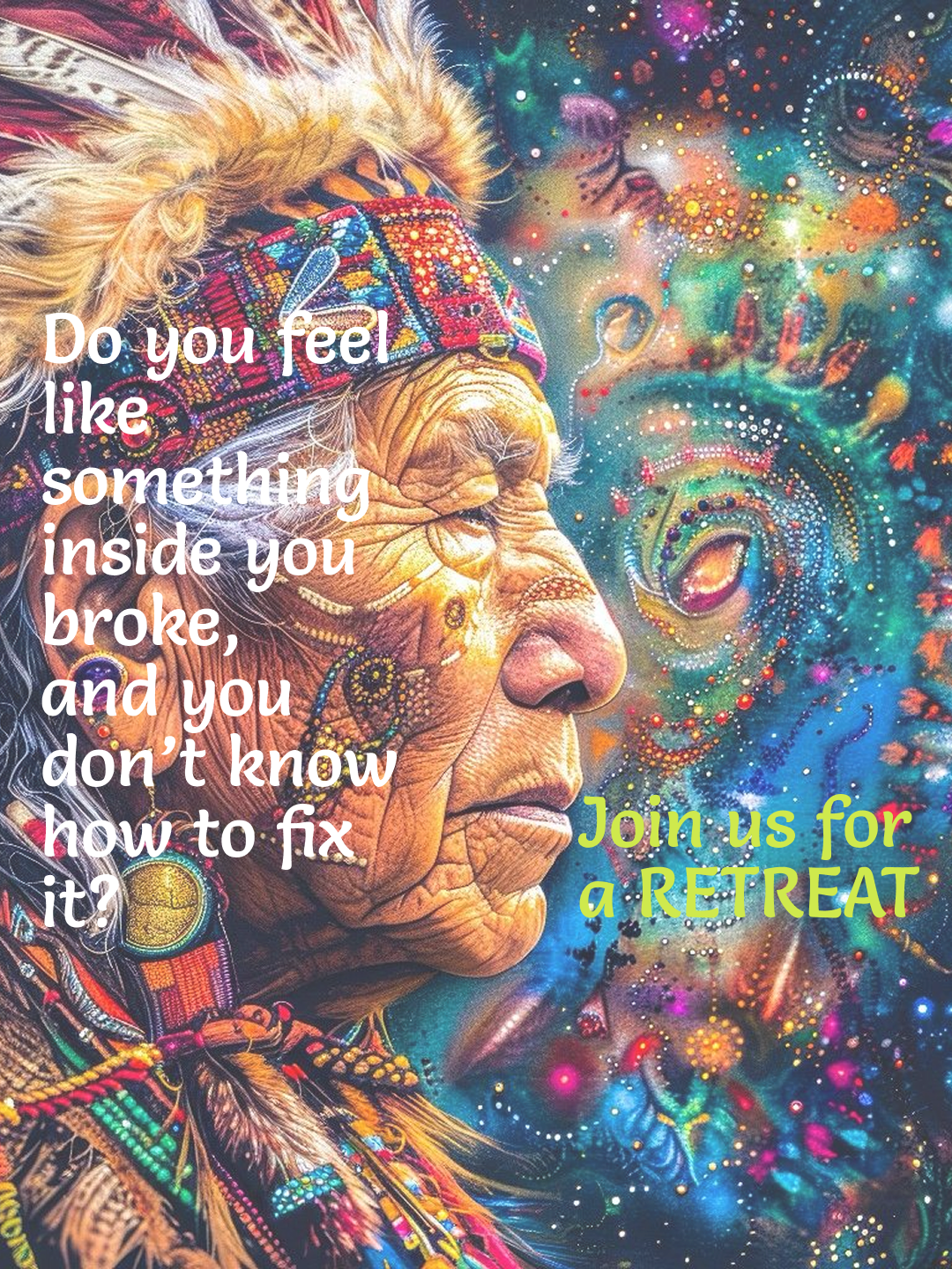 Sacred Retreat Facebook ad: Come experience Soul Healing