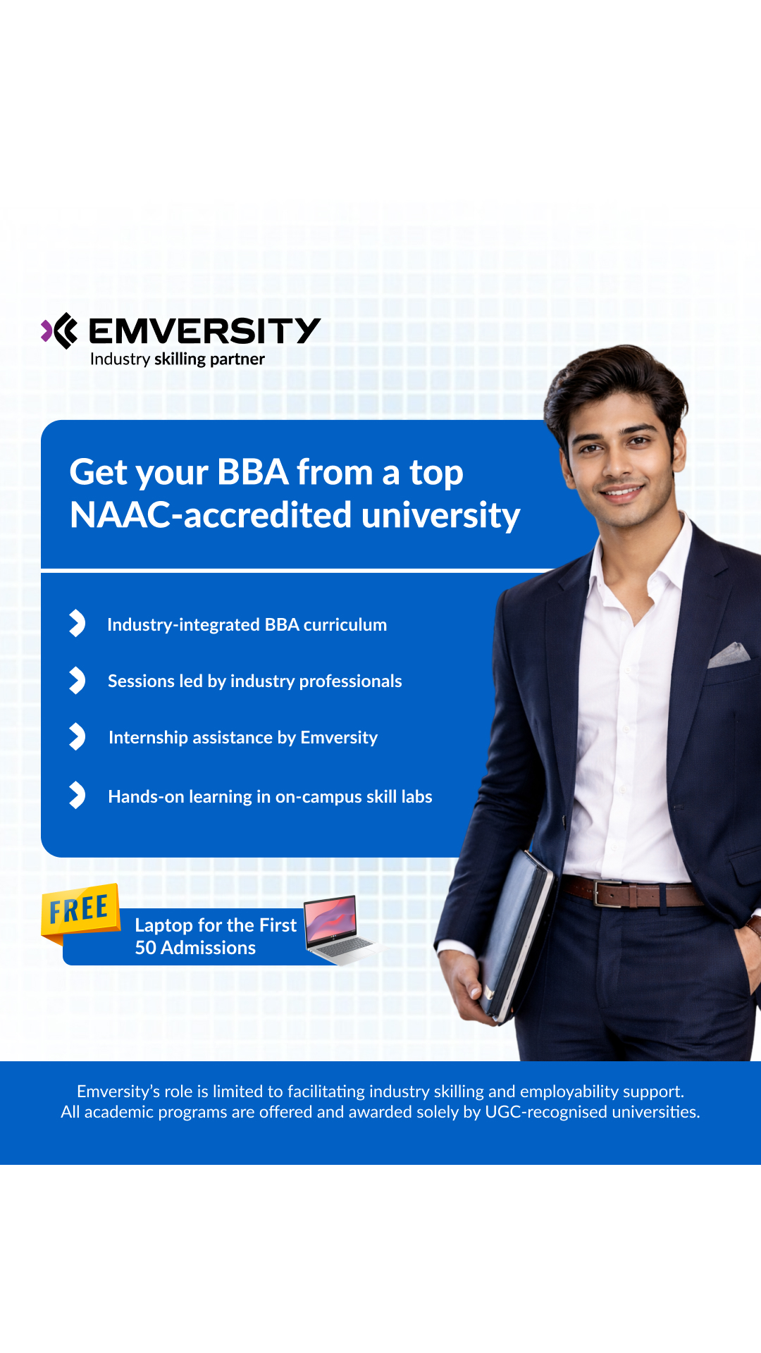 Emversity Hospitality Facebook ad from Jun 9, 2026