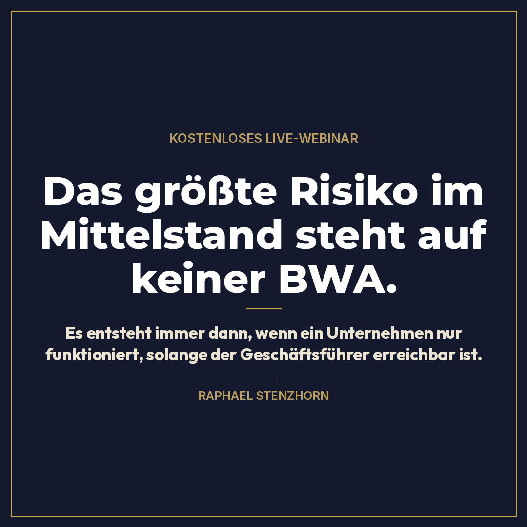 Raphael Stenzhorn - Werde vom Selbstständigen zum Unternehmer Facebook ad: 1.000+ zufriedene Kunden