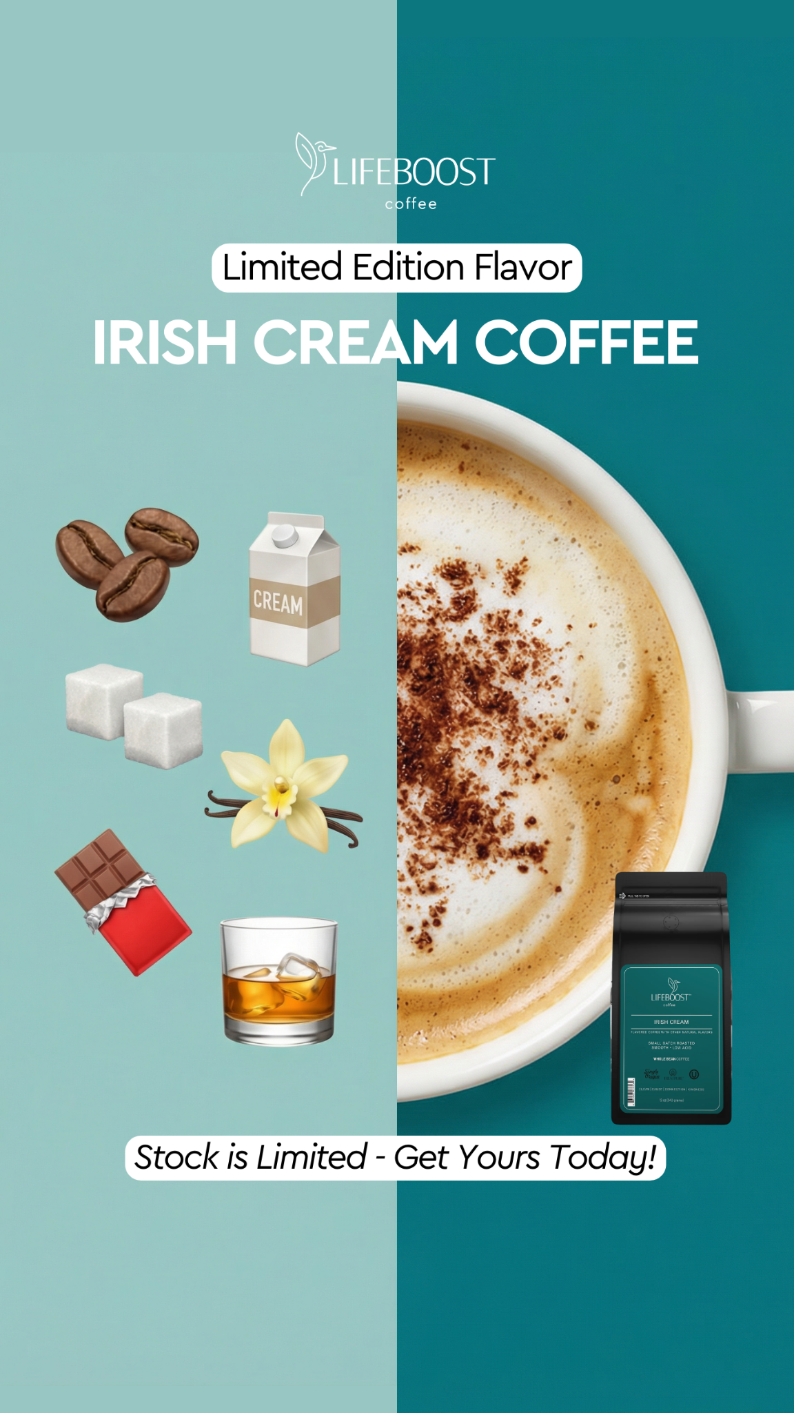 Lifeboost Coffee Facebook ad