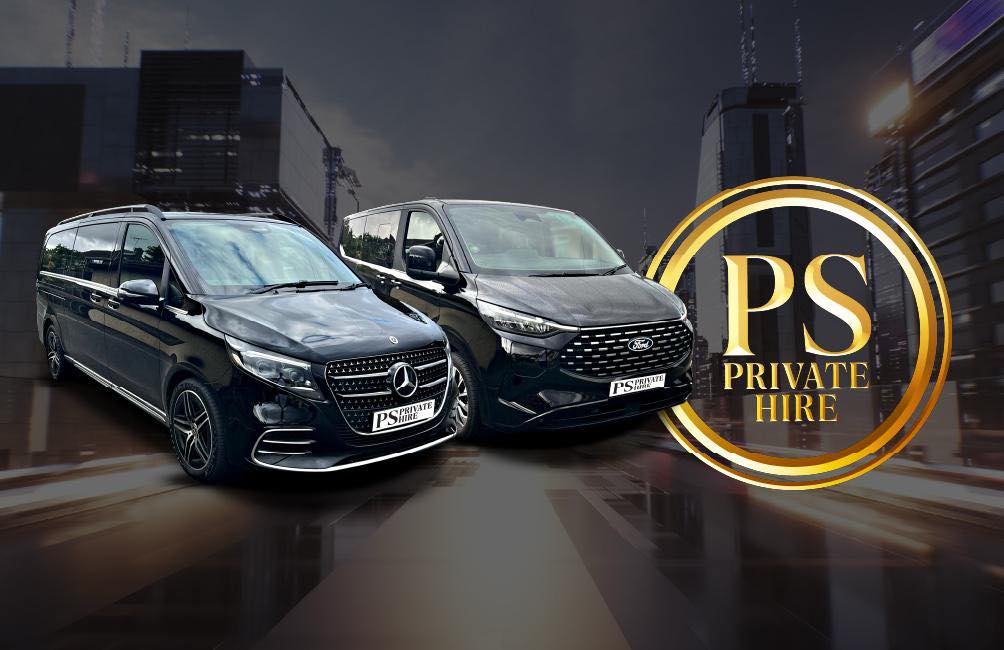 PS Private Hire Executive Chauffeur Facebook ad: Fully Licensed & Insured executive 7 & 8…