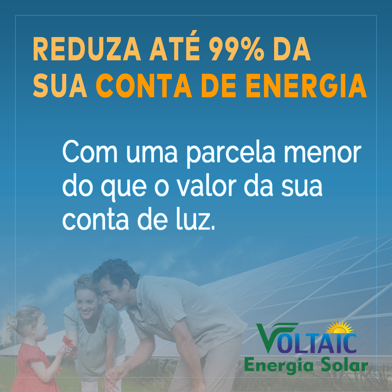 Voltaic Energia Solar Facebook ad: Investimento Inteligente