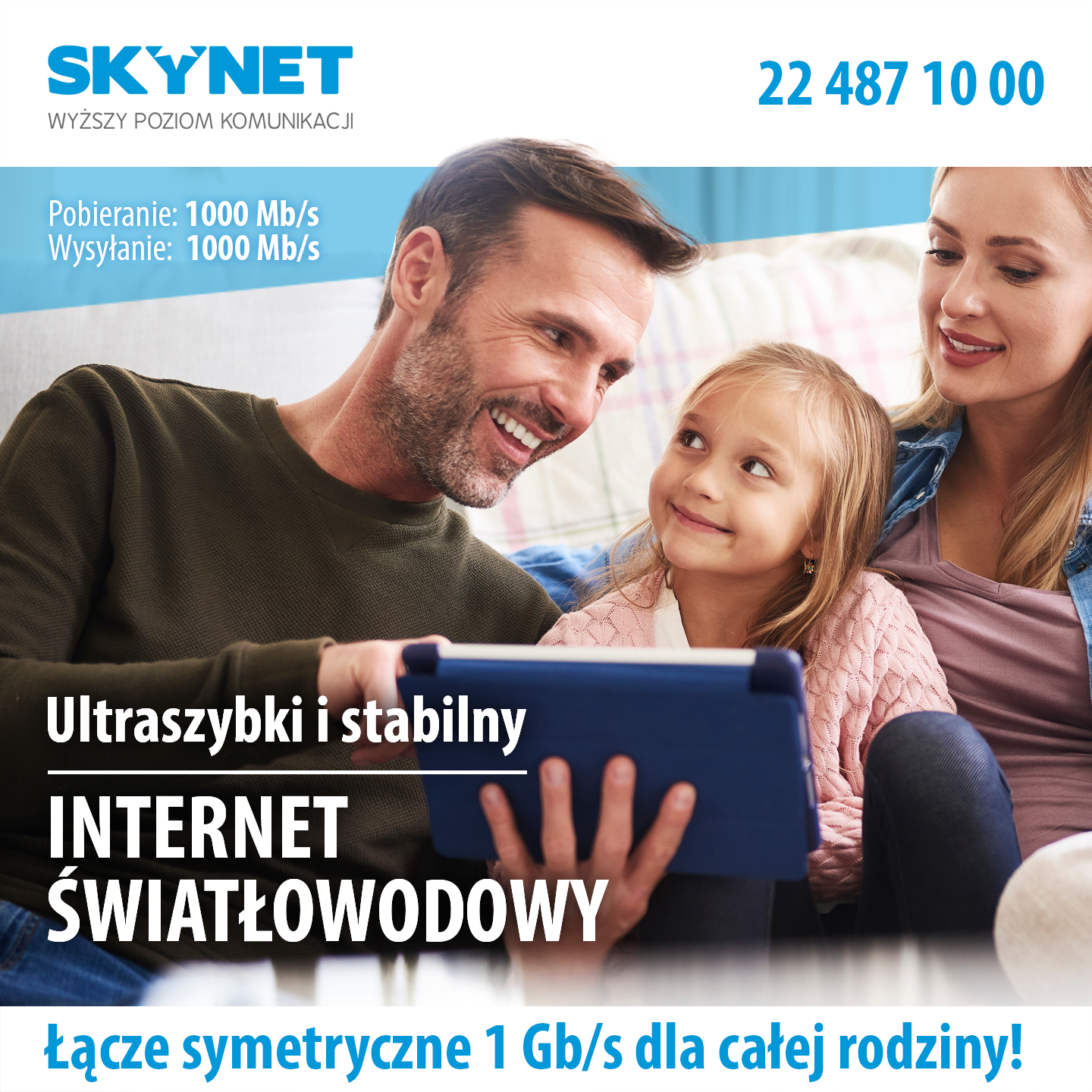 Skynet Facebook ad: ULTRASZYBKI I STABILNY INTERNET W KAŻDYM ZAKĄTKU DOMU!
