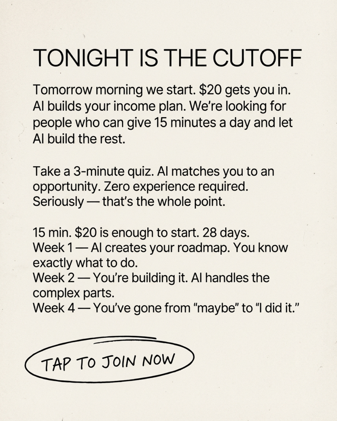 Practical AI Facebook ad
